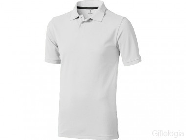 Calgary мужская футболка-поло с коротким рукавом, белый — Гифтология