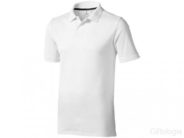 Calgary мужская футболка-поло с коротким рукавом, белый — Гифтология
